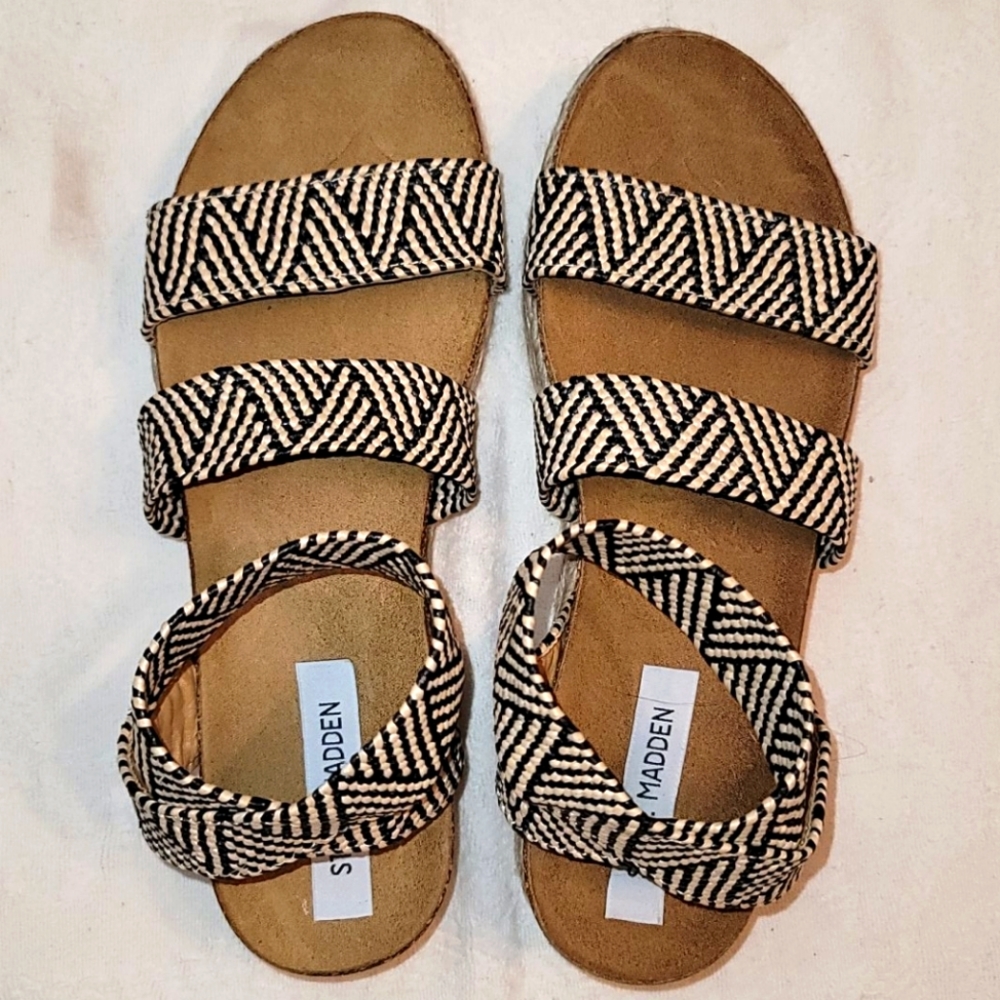 Steve Madden sandals platform cork soles - Picture 1 of 8